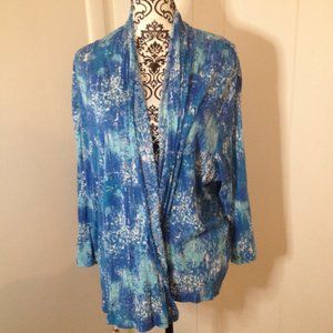 Westbound Cardigan Long Sleeve Top 2X